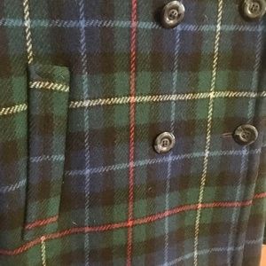 Great Condition Vintage Pendleton Coat - Navy Plaid